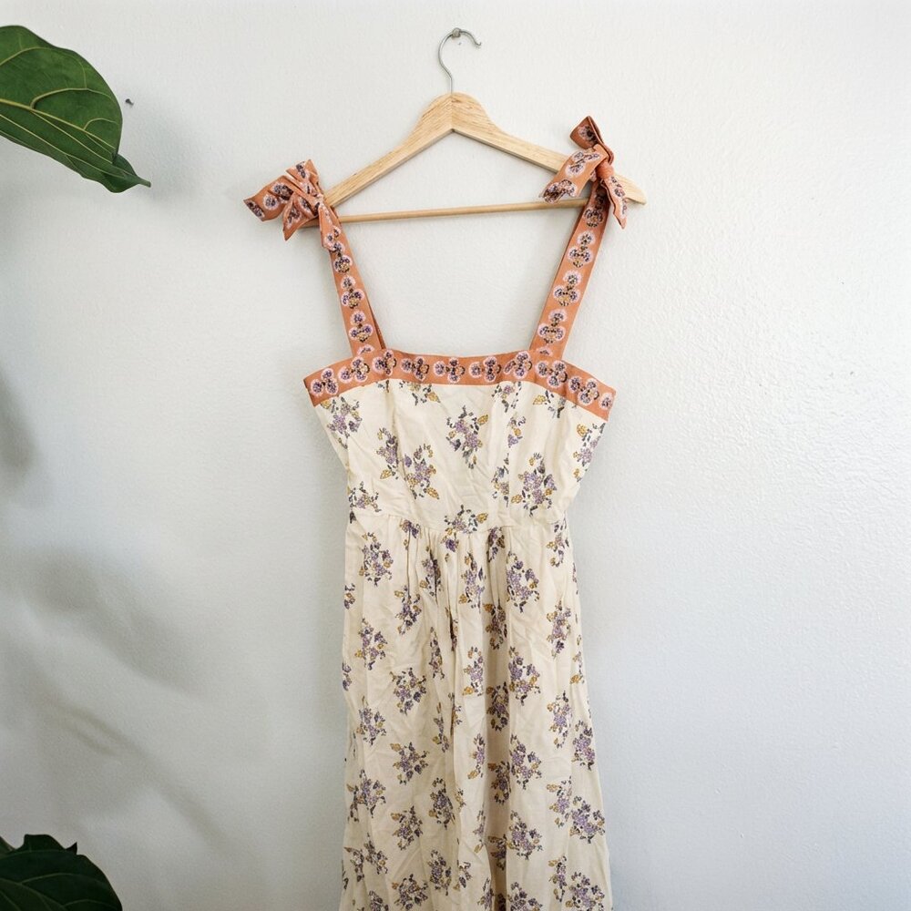 NWT Bloomingdales Santa Barbara Dress Patrons of Peace Dress Floral Boho Midi SM - Picture 10 of 16